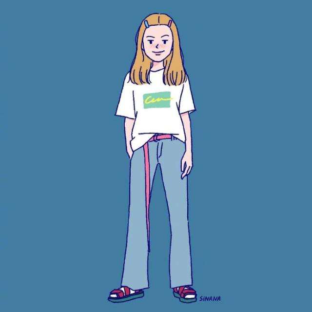 白裙小女孩