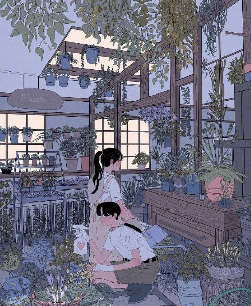 在秋的渡口眺望