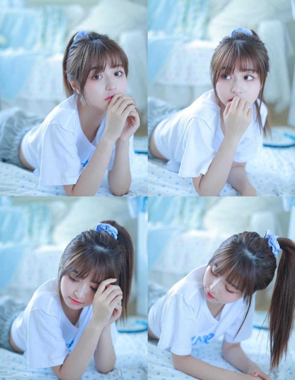 在路边鼓掌的女儿